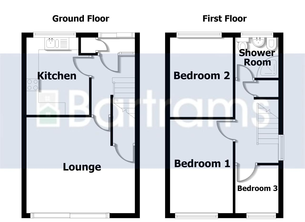 Floorplan of Beacon View Road, West Bromwich, West Midlands, B71 3QA